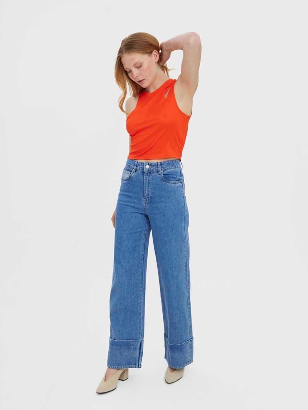 Ofelia Neia Tank Crop Top - Kirschtomate