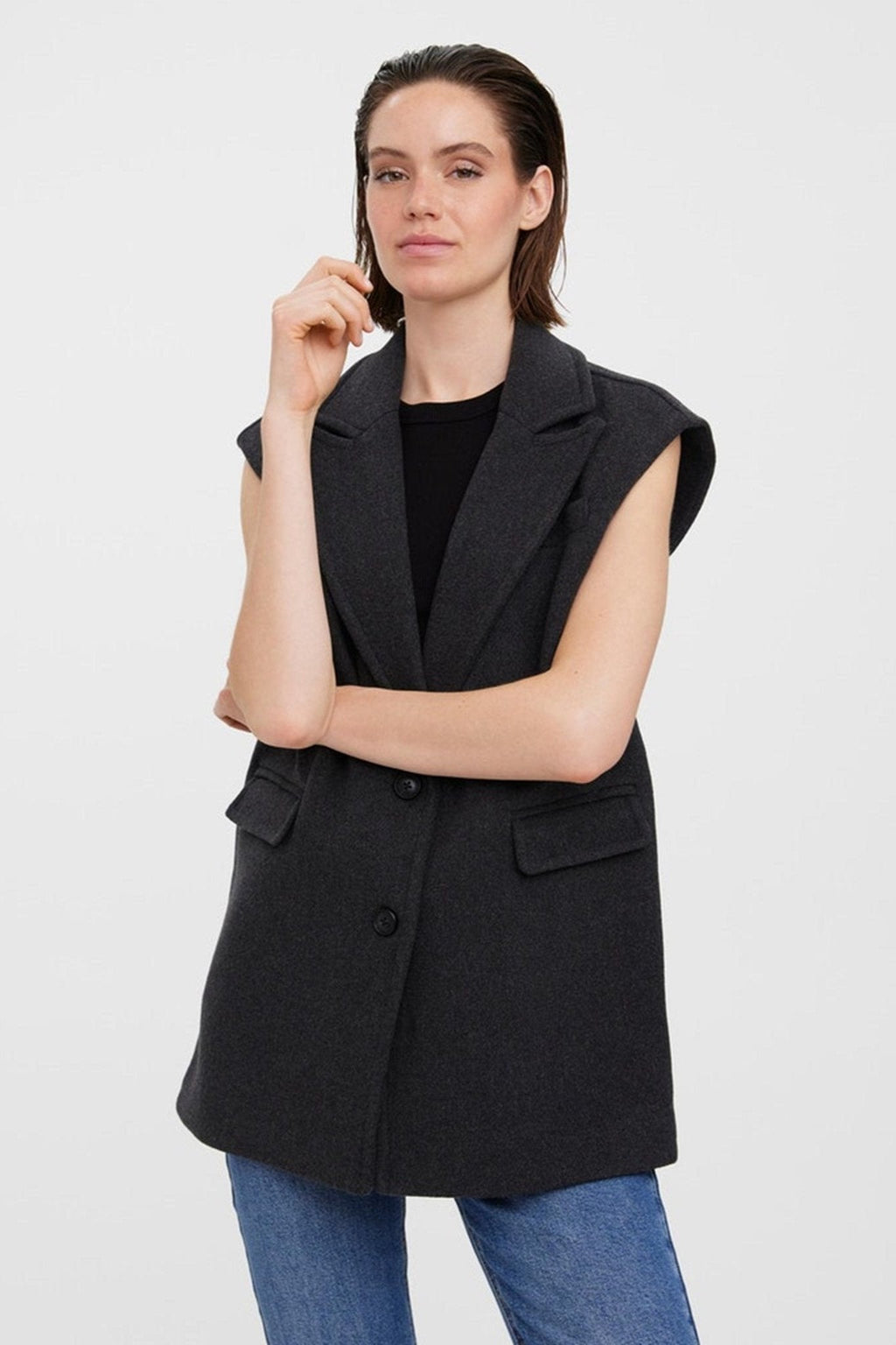 Edna Weste - dunkelgraue Melange