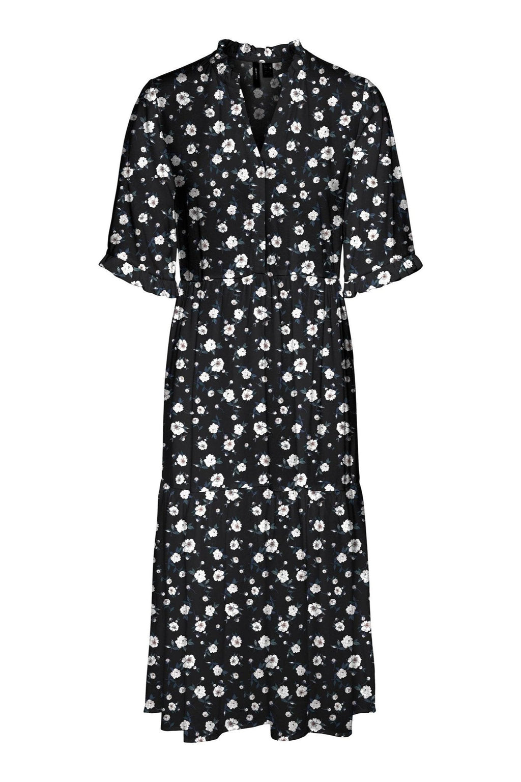 Einfach 2/4 Kalbskleid - schwarz