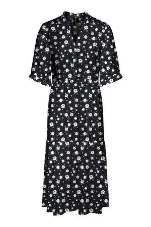 Einfach 2/4 Kalbskleid - schwarz