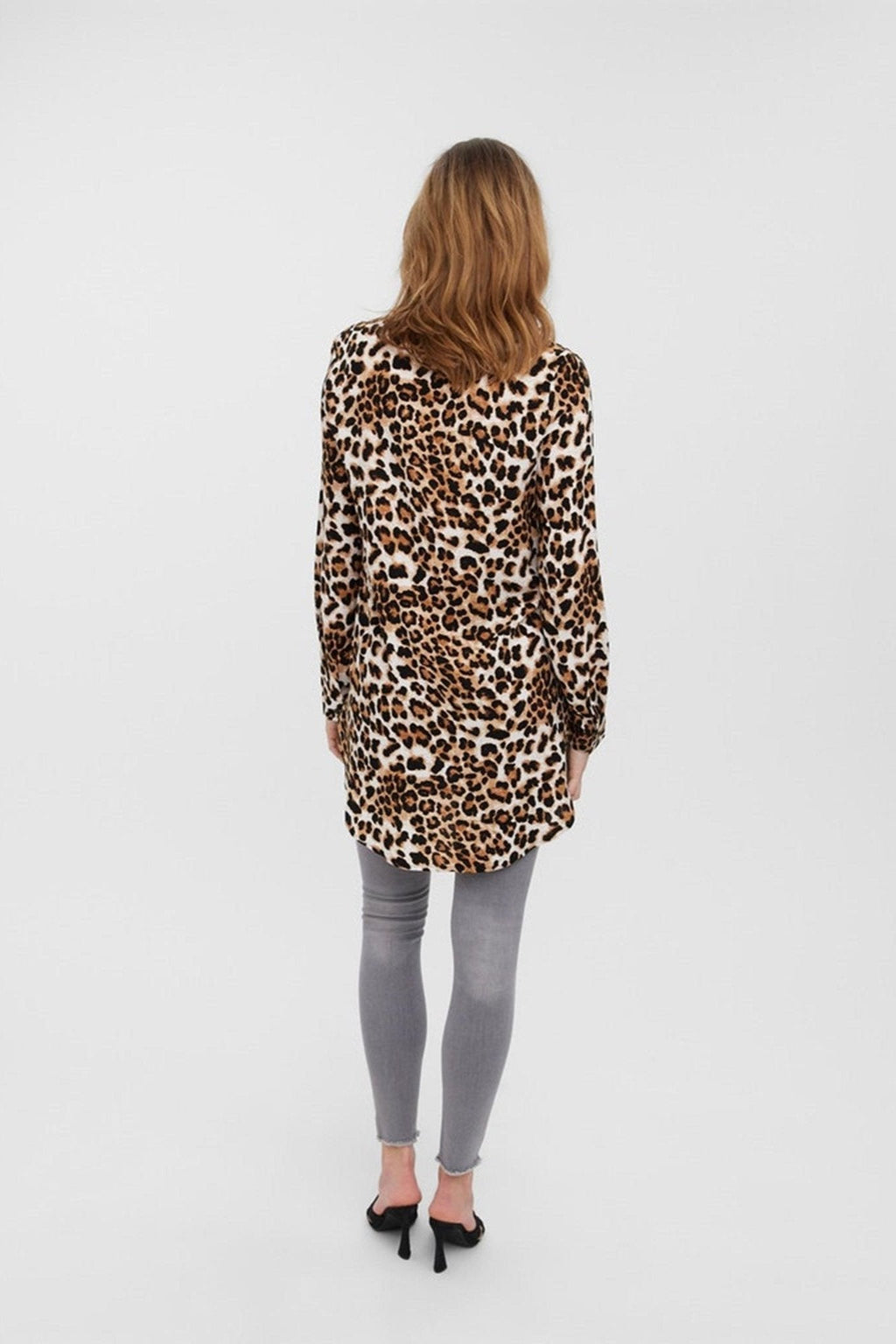 Einfaches langes Hemd - Tan