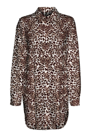 Einfaches langes Hemd - Tan