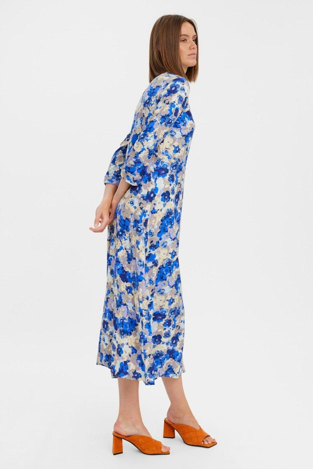 Elly 3/4 Hemdkleid - nautisch blau