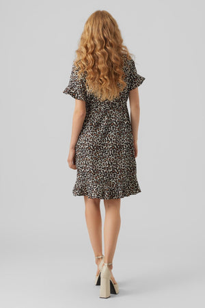 Henna Mini Wrap -Kleid - Haferflocken