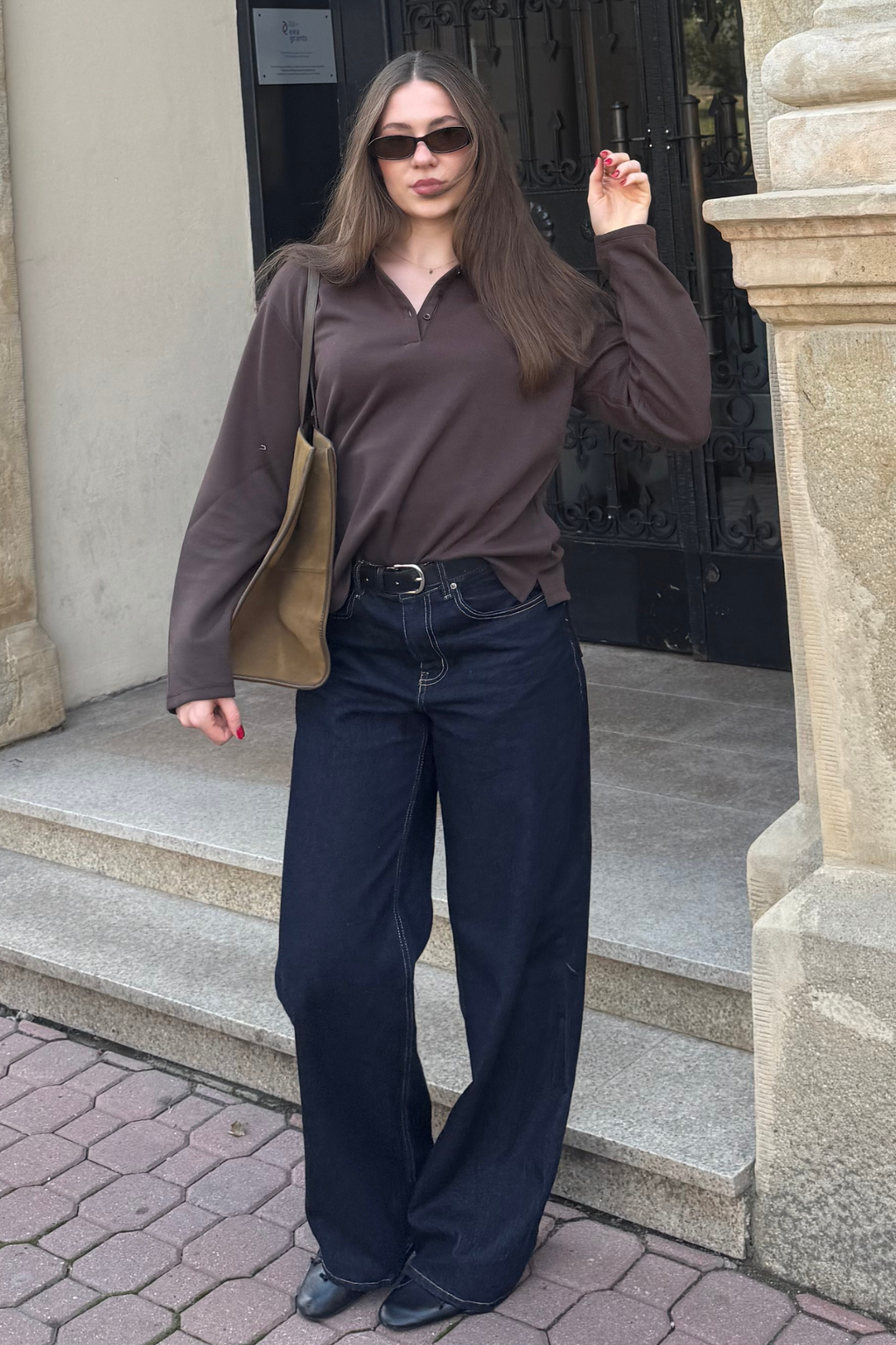 The Original Performance Breite Jeans - dunkelblauer Denim