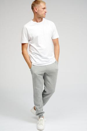 Basic Sweatpants - Light Grey Melange - TeeShoppen Group™ - Pants - TeeShoppen