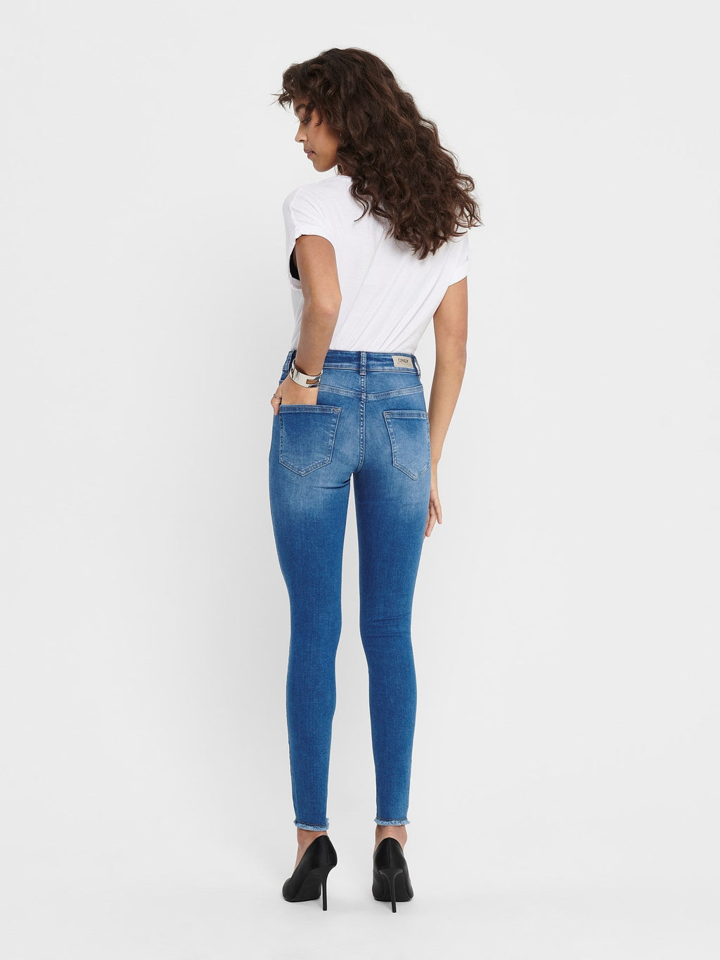 Errötung Midsk Jeans - mittelblau