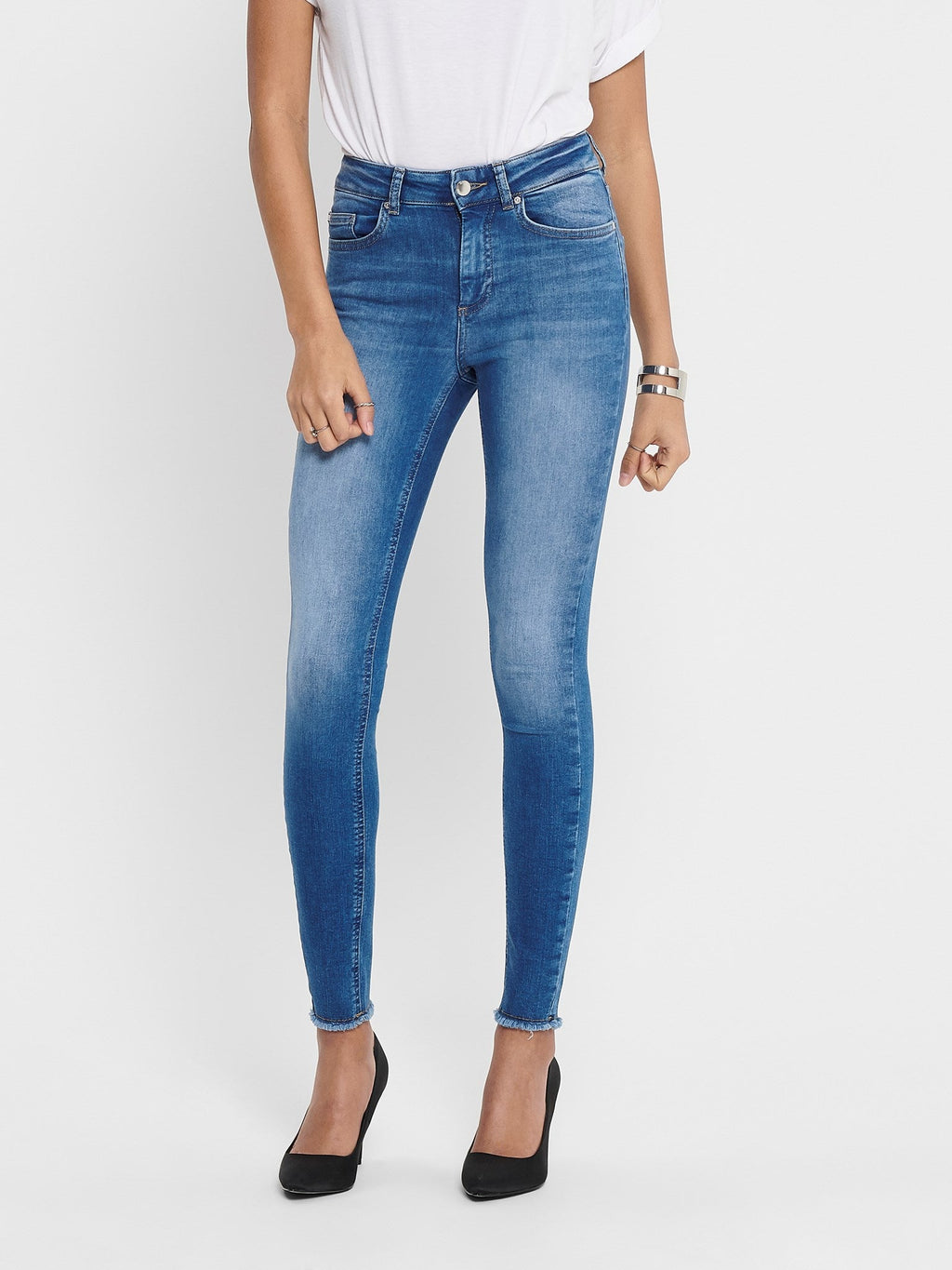 Errötung Midsk Jeans - mittelblau