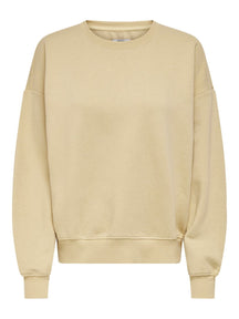 Bequeme Crewneck - Sandfarbe