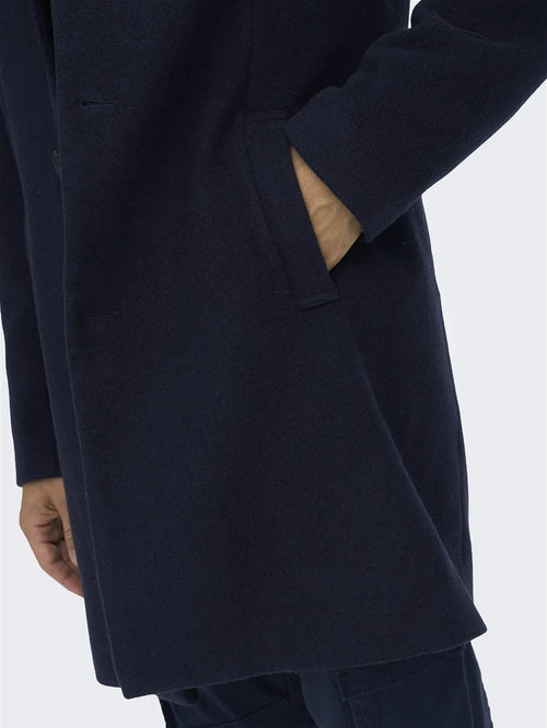 Jaylon Wool Jacket - Dark Navy - TeeShoppen Group™ - Jacket - Only & Sons