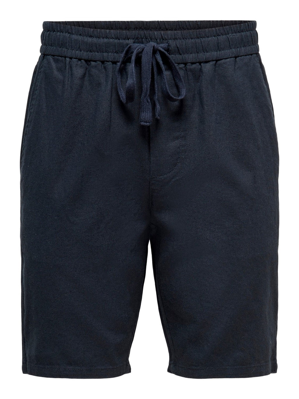 Linus -Leinen Shorts - Dark Navy