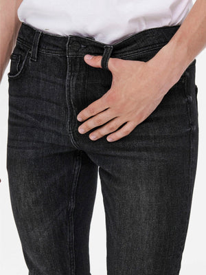 Loom Life Slim Jeans - Black Denim - TeeShoppen Group™ - Jeans - Only & Sons