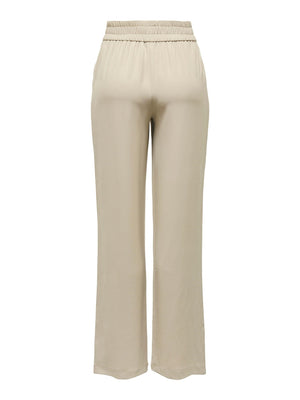 Lucy-Laura Wide Pants - Oxford Tan - TeeShoppen Group™ - Pants - ONLY