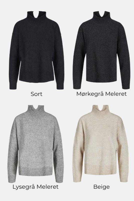 Oversized Strick -Rollkragenpullover -Pullover - Paketangebot (2 PCs.)