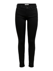 Performance Jeans - Schwarz (Mid -T -T -Taist)