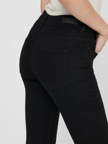 Performance Jeans - Schwarz (Mid -T -T -Taist)