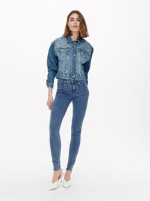 Regen dünne Fit Jeans - Jeans Blau