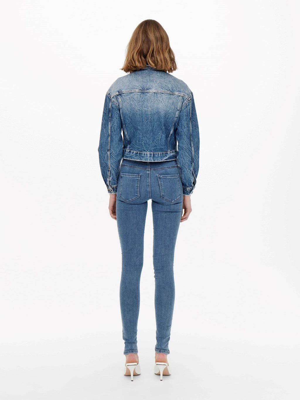 Regen dünne Fit Jeans - Jeans Blau