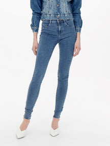 Regen dünne Fit Jeans - Jeans Blau