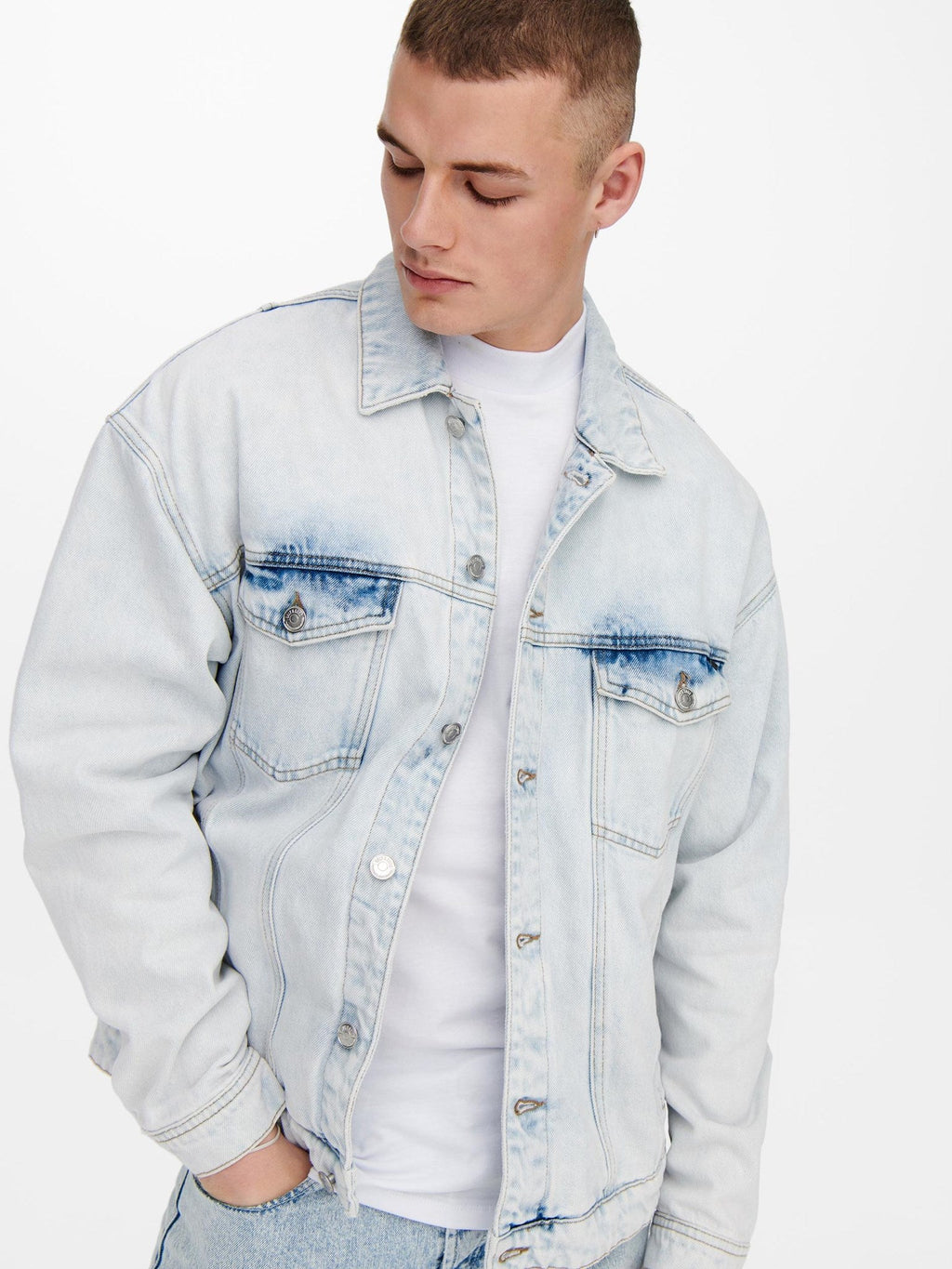 Rick Denim Jacke - Blue Denim