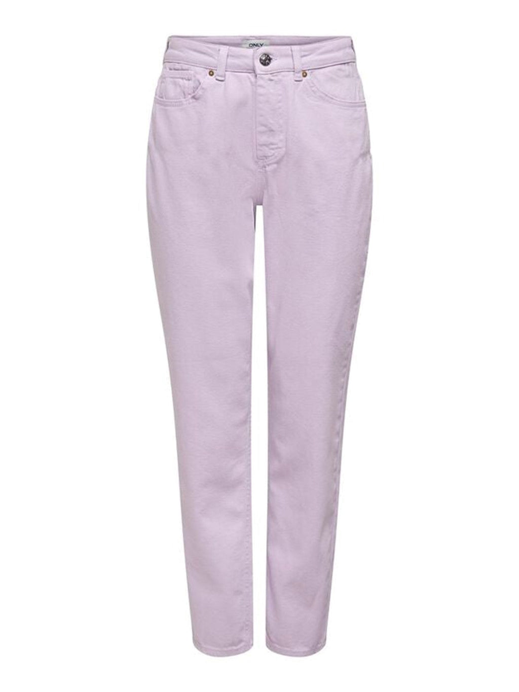 Solid Color Mom Pants - Orchideenstrauß