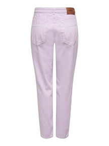 Solid Color Mom Pants - Orchideenstrauß